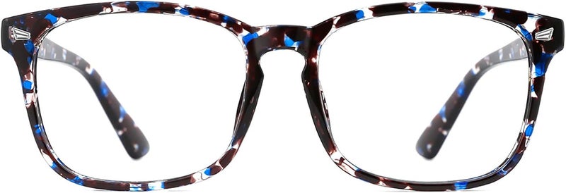 TIJN Blue Light Blocking Glasses for Women Men Clear Frame Square Nerd Eyeglasses Anti Blue Ray Computer Screen Glasses - Image 1